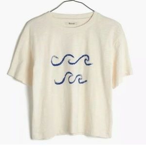 Madewell cropped wave tee